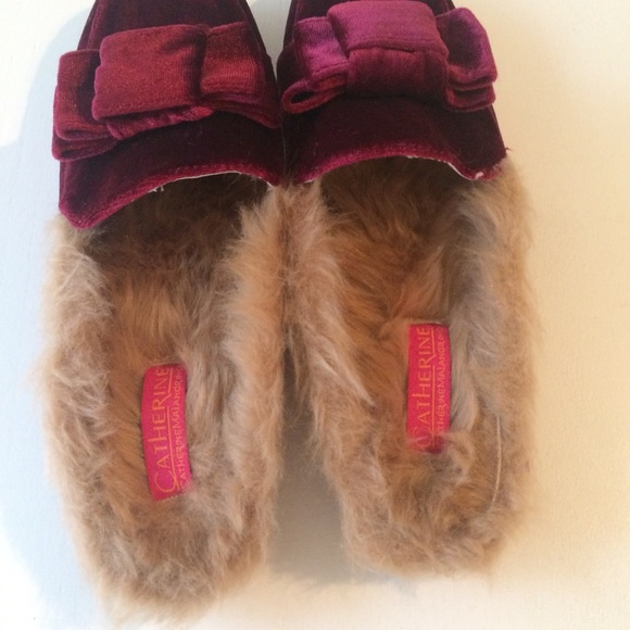 NWOB Catherine Malandrino Furrow Faux Fur Mules - Picture 3 of 4